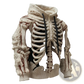Men's Cream Skeletal Knit 3d Bone Pattern Hoodie
