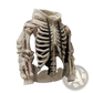 Men's Cream Skeletal Knit 3d Bone Pattern Hoodie