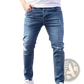 Men's Distressed Slim Fit Stretch Denim Jeans