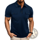 Men's Dual Pocket Short Sleeve Cotton Blend Polo Shirt