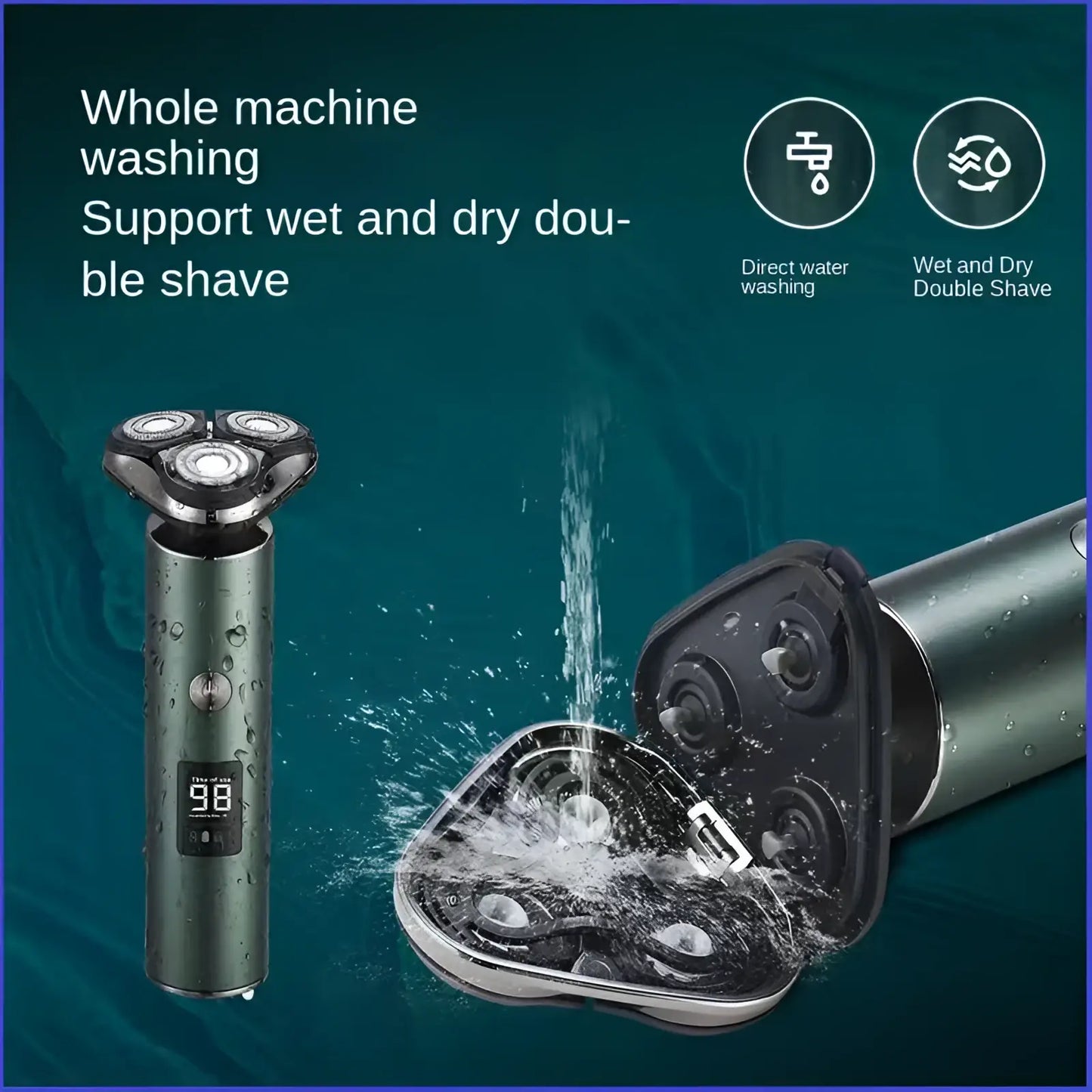 Men's Electric Shaver Triple Head Portable Razor