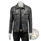 Men's Faux Leather Button Front Motorcycle Jacket