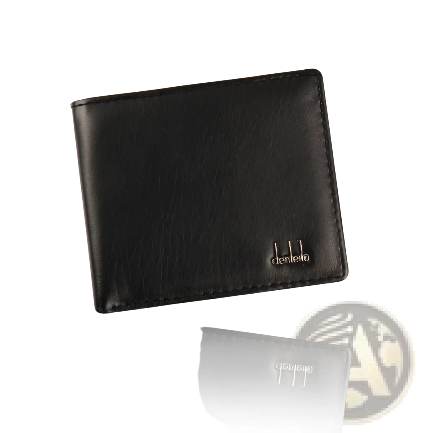Men's Faux Leather Textured Business Bifold Wallet
