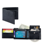 Men's Genuine Leather Bifold Wallet with Coin Pocket