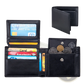 Men's Genuine Leather Bifold Wallet with Coin Pocket