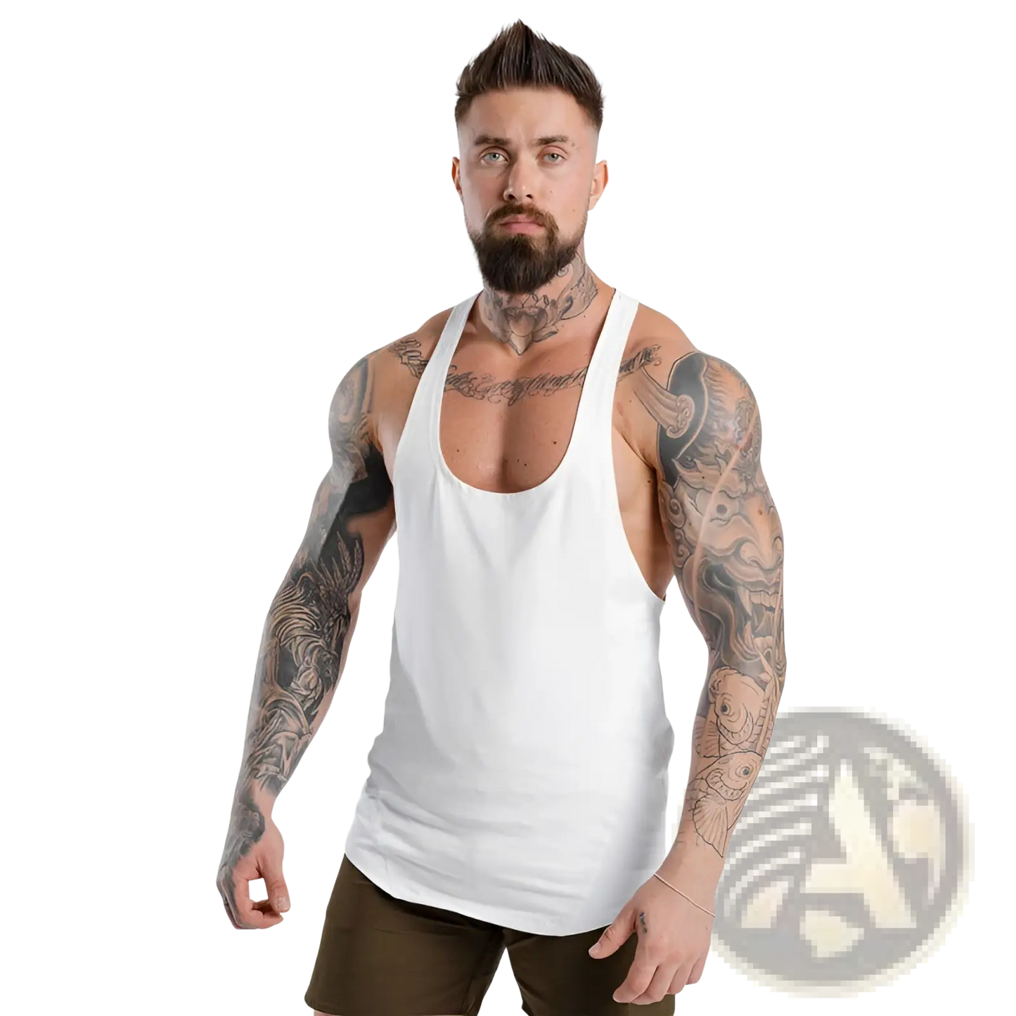 Men's Go Hard Racerback Athletic Tank Top