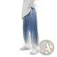 Men's Gradient Pleated Wide Leg Drape Pants