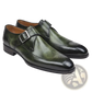 Men's Gradient Pointed Toe Horsebit Leather Formal Shoes