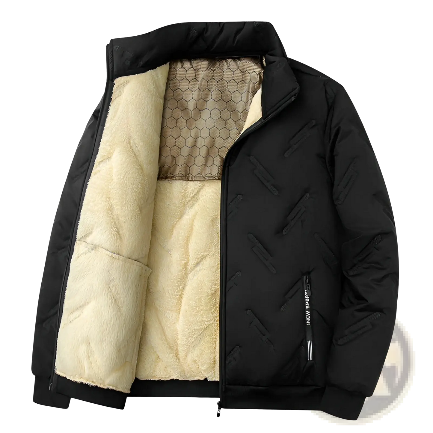 Men's Graphene Quilted Winter Jacket with Fleece Lining
