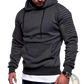 Men's Gray Camo Pleated Raglan Sleeve Hoodie