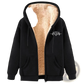 Men's Heartbeat Sherpa Lined Zip Up Winter Fleece Hoodie