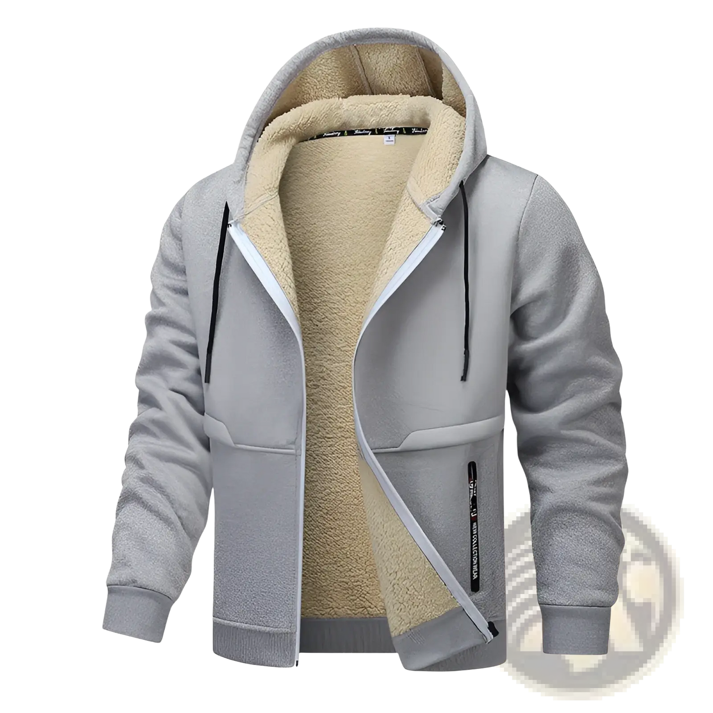 Men's Heavyweight Sherpa Lined Fleece Zip Up Hoodie