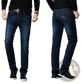 Men's High Waist Slim Fit Elastic Business Casual Jeans