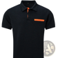 Men's Jacquard Plaid Sport Polo Shirt with Contrast Trim