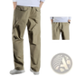 Men's Japanese Style Cotton Straight Leg Workwear Pants