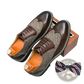 Men's Korean Style Woven Leather Brogue High Top Shoes
