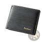 Men's Leather Bifold Wallet with Card Slots and Id Window