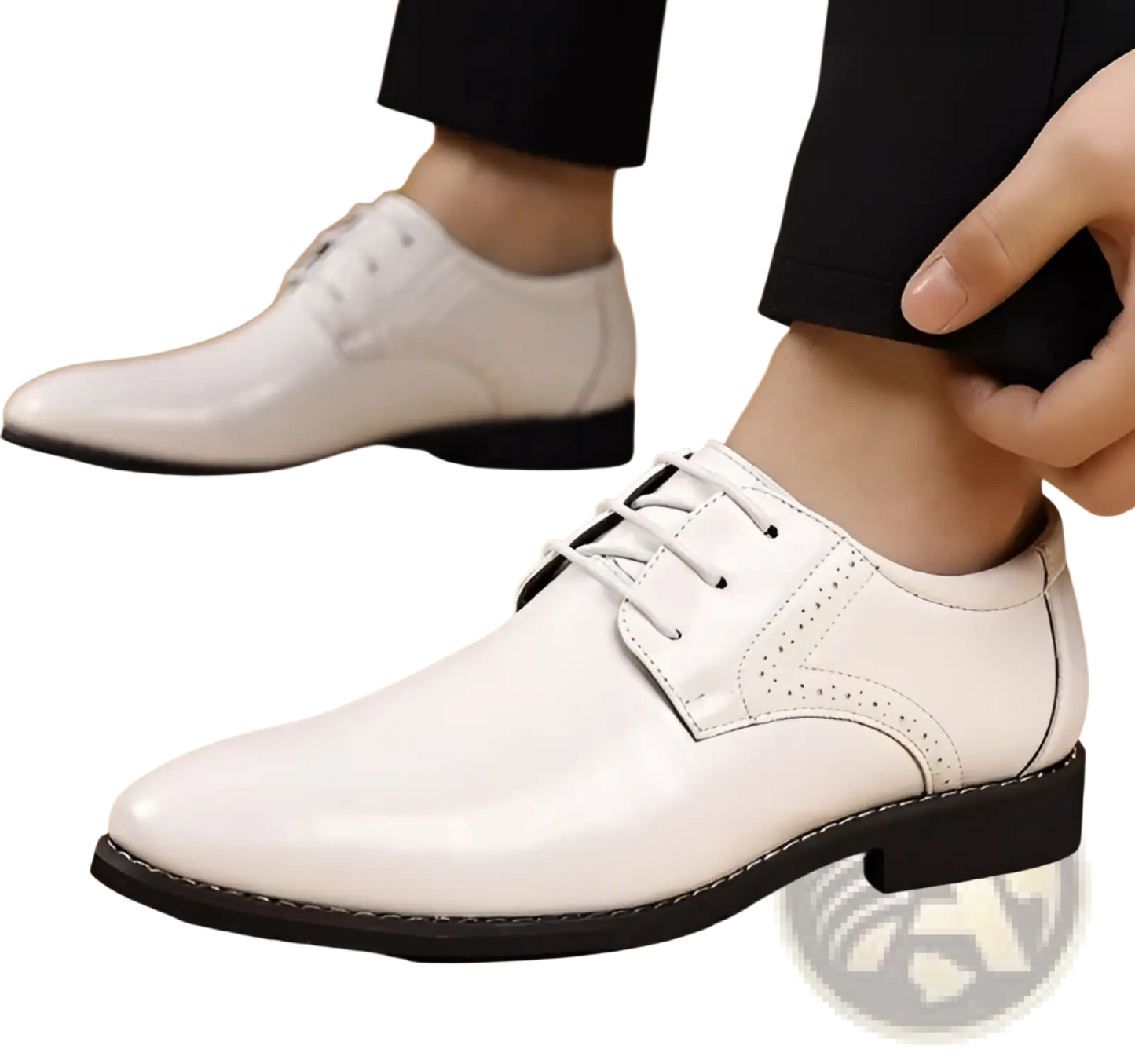 Men's Leather Brogue Oxford Dress Shoes