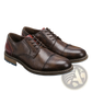 Men's Leather Cap Toe Retro Business Casual Shoes