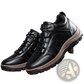 Men's Leather Hiking Boots Rugged Outdoor Shoes