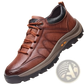 Men's Leather Hiking Shoes Vintage Casual Footwear