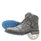 Men's Leather Martin Boots with Blue Rubber Sole