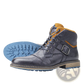 Men's Leather Martin Boots with Blue Rubber Sole