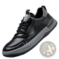 Men's Leather Perforated Breathable Sneakers