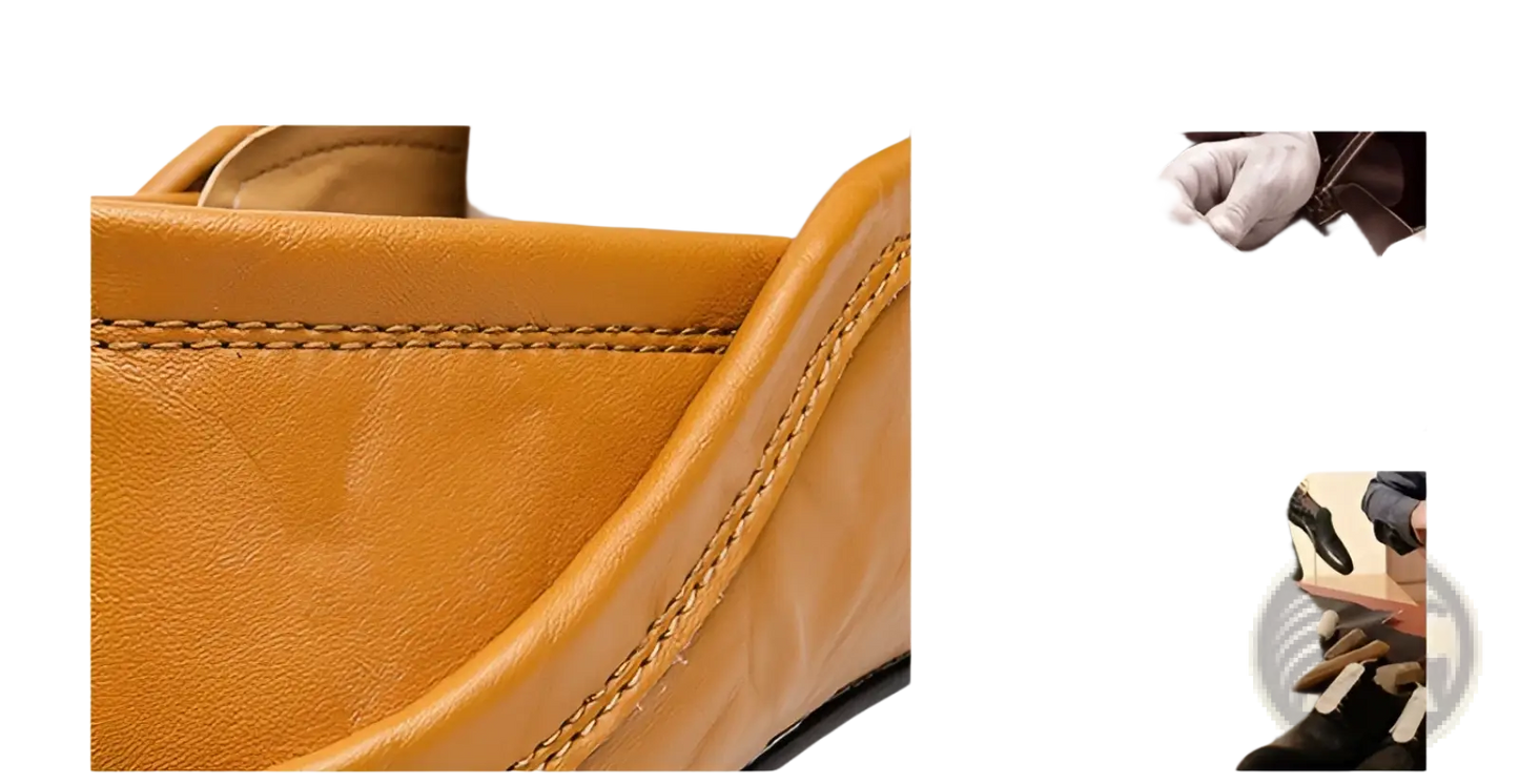 Men's Leather Slip on Loafers Casual Driving Shoes