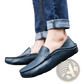 Men's Leather Slip on Loafers Textured Moccasins
