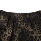 Men's Leopard Print Denim and Cargo Workwear Shorts