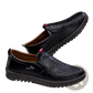 Men's Lightweight Breathable Faux Leather Slip on Shoes