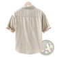 Men's Lightweight Loose Fit Linen Short Sleeve Shirt