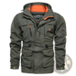 Men's Loose Fit Waterproof Tactical Hooded Jacket