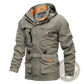 Men's Loose Fit Waterproof Tactical Hooded Jacket