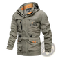 Men's Loose Fit Waterproof Tactical Hooded Jacket