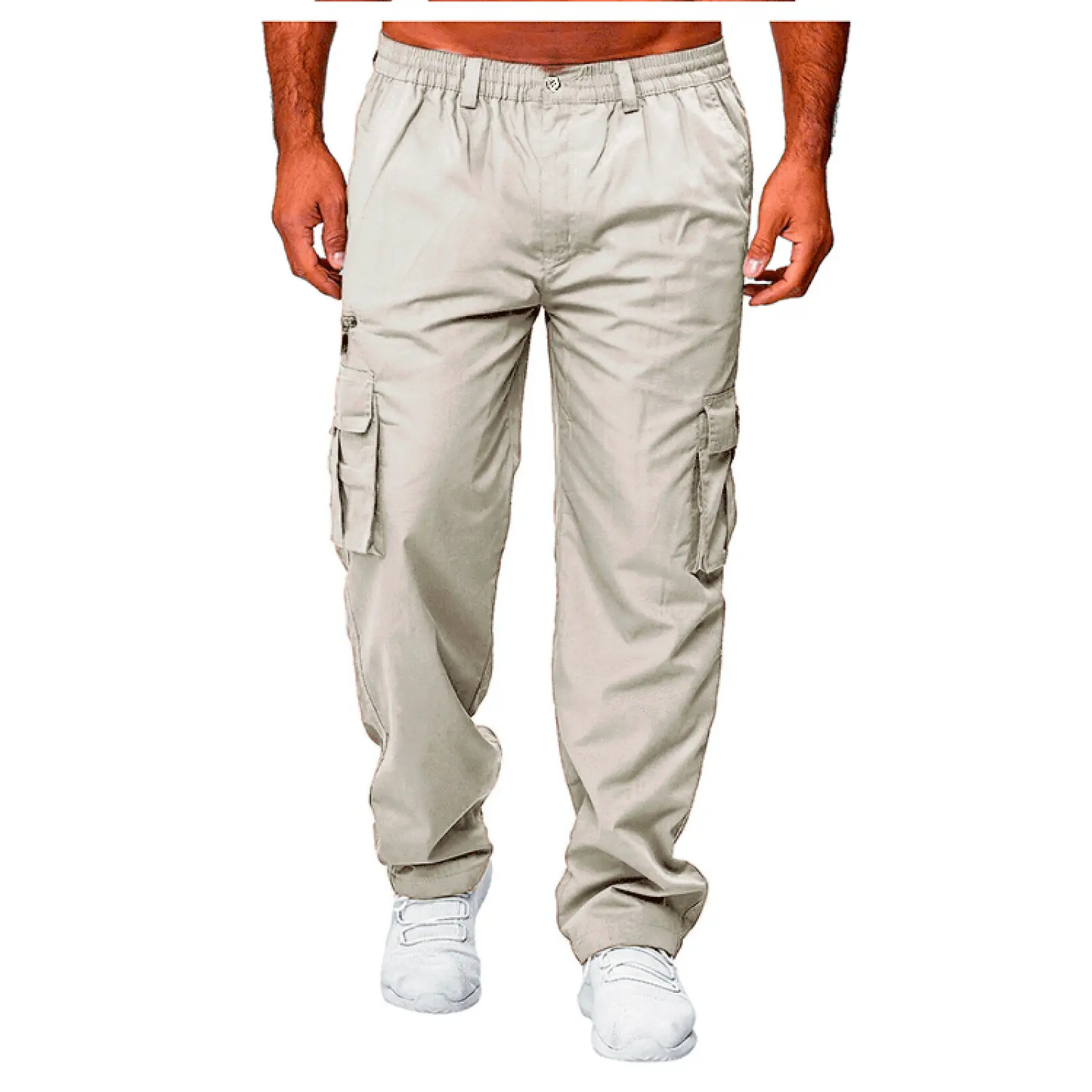 Men's Loose Multi-pocket Elastic Waist Cargo Pants