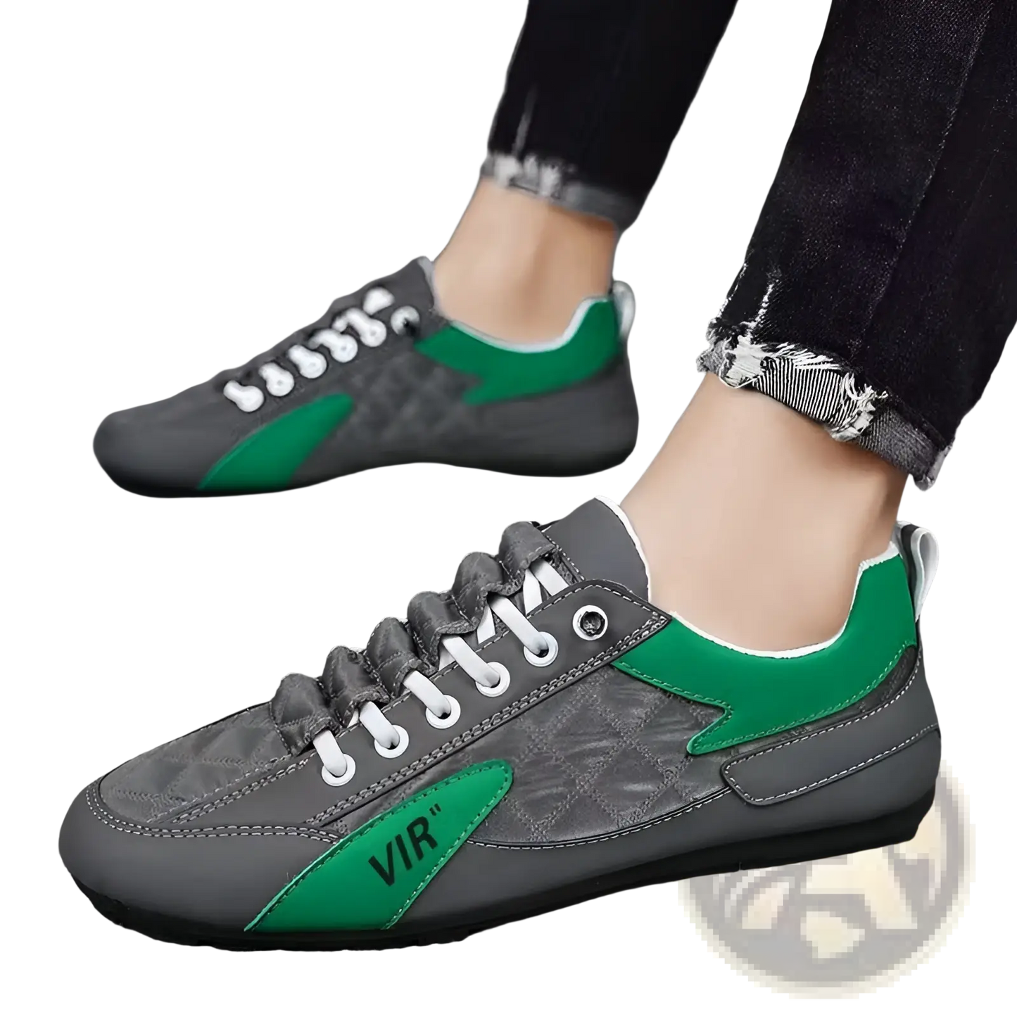 Men's Low Top Quilted Athletic Fashion Sneakers