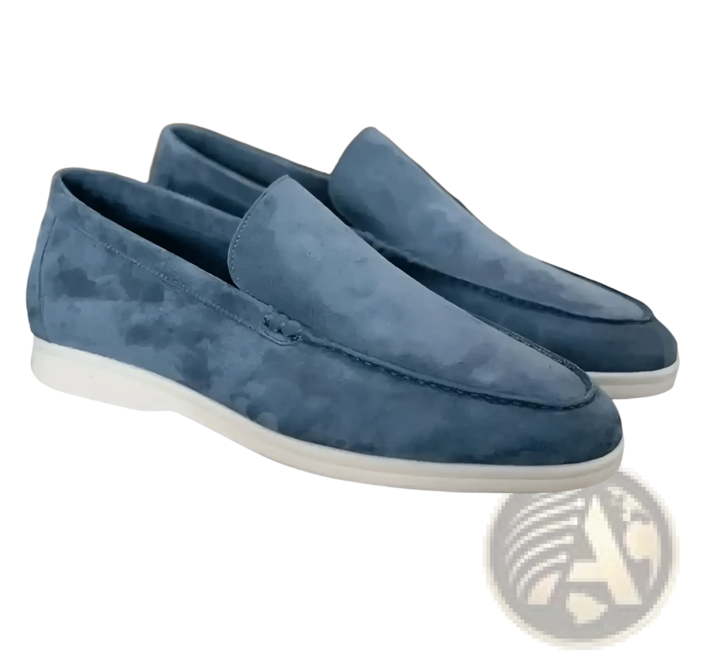 Men's Matte Suede Slip on Loafers with Rubber Sole