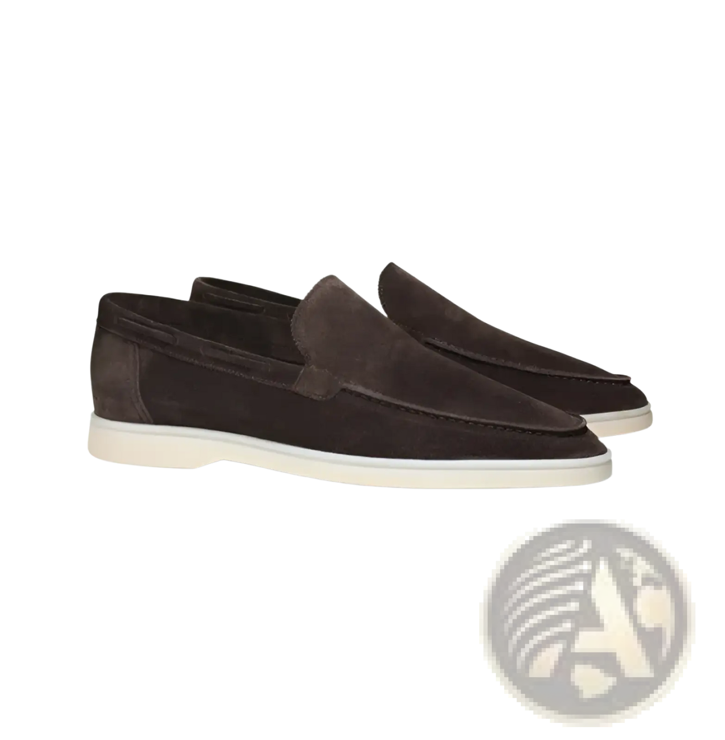 Men's Matte Suede Slip on Loafers with Rubber Sole