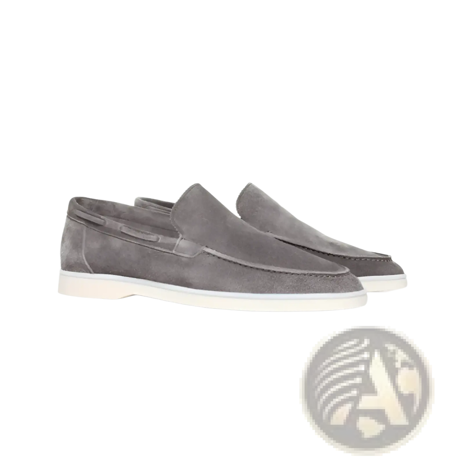 Men's Matte Suede Slip on Loafers with Rubber Sole