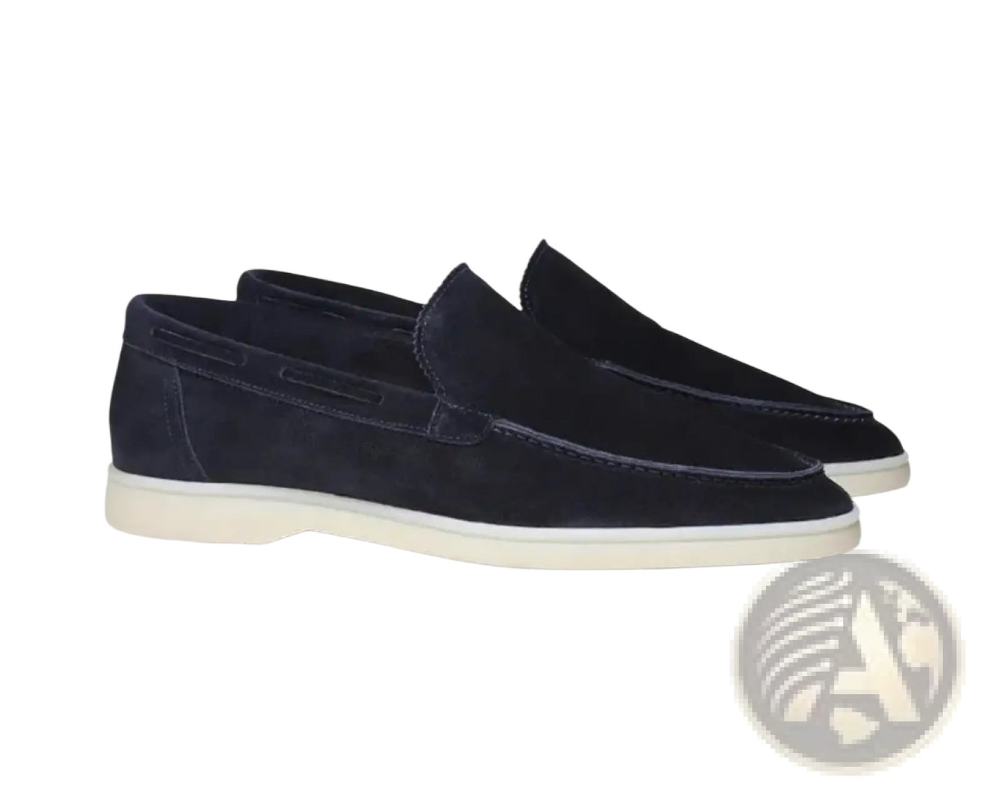 Men's Matte Suede Slip on Loafers with Rubber Sole