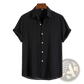 Men's Minimalist Textured Short Sleeve Grid Shirt