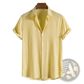 Men's Minimalist Textured Short Sleeve Grid Shirt