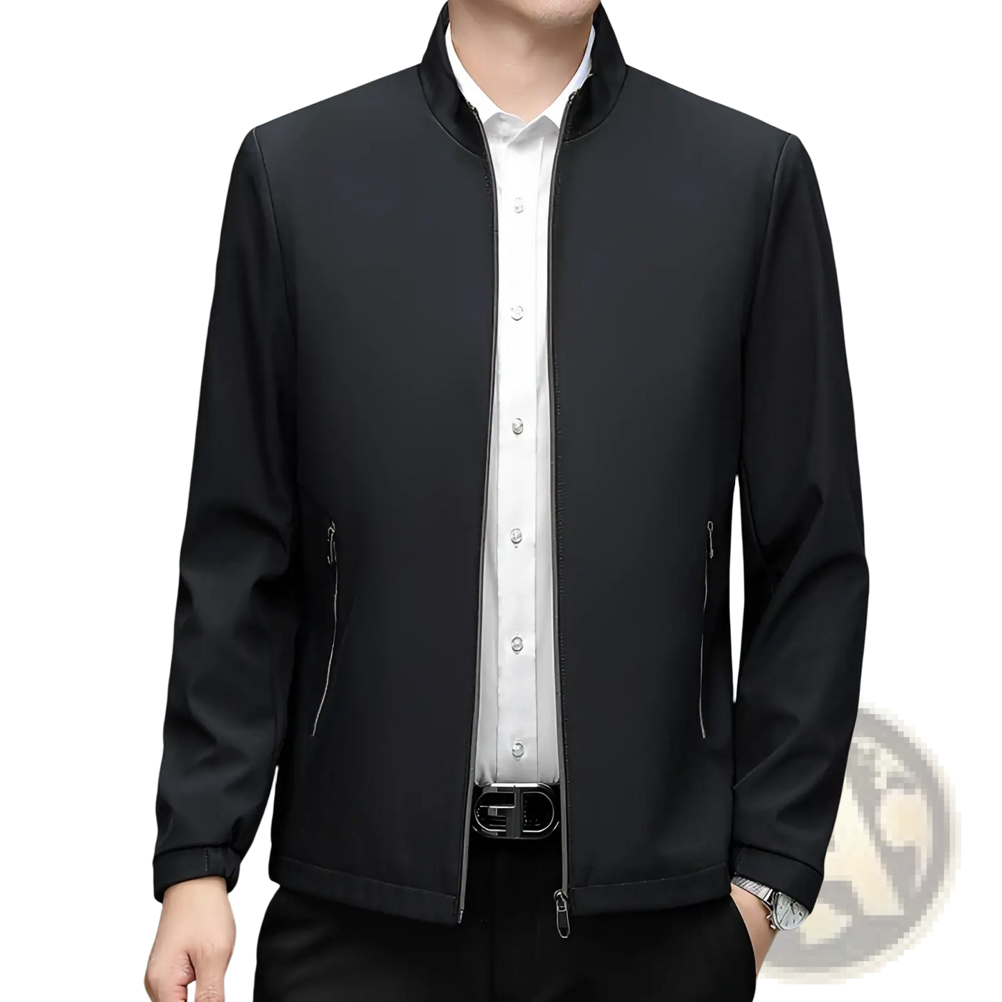 Men's Modern Lightweight Stand Collar Bomber Jacket