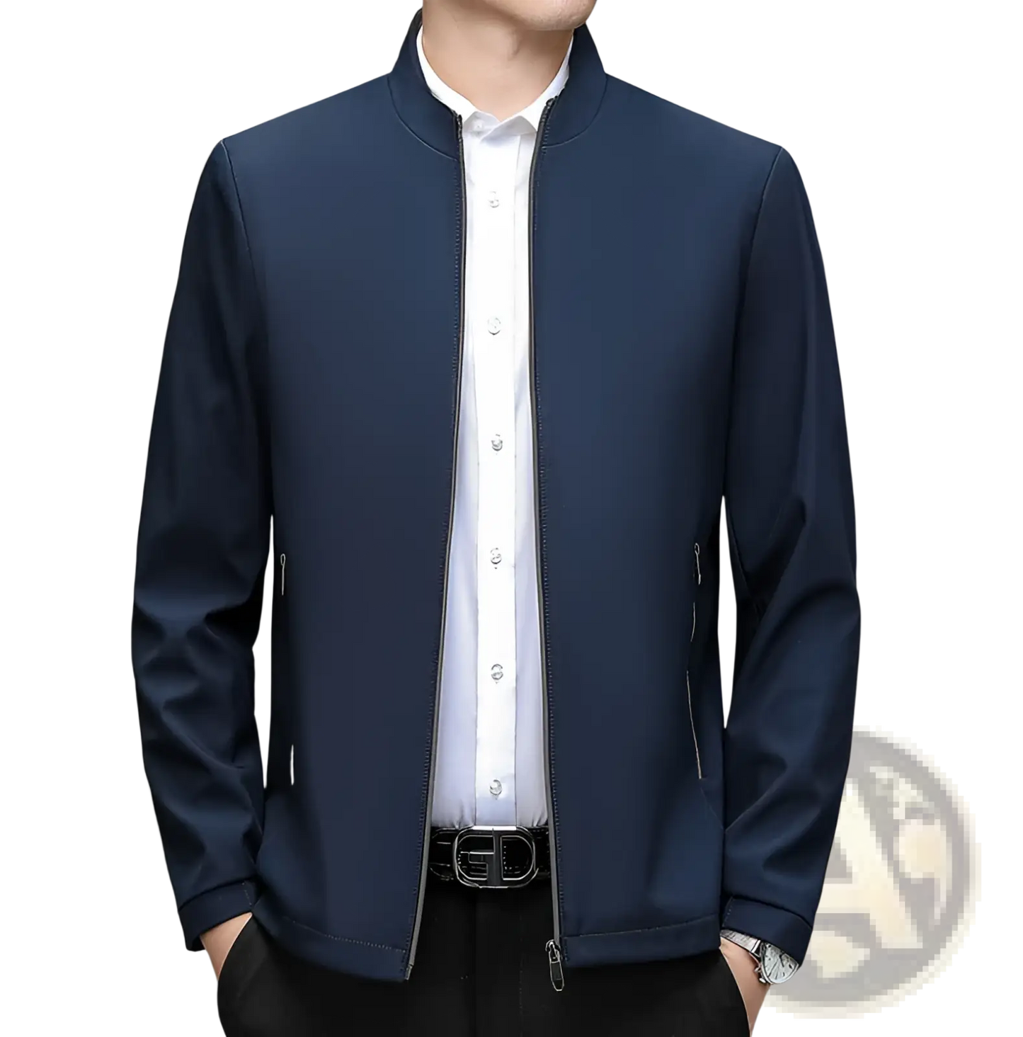 Men's Modern Lightweight Stand Collar Bomber Jacket