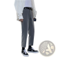 Men's Modern Slim Fit Straight Leg Cotton Trousers