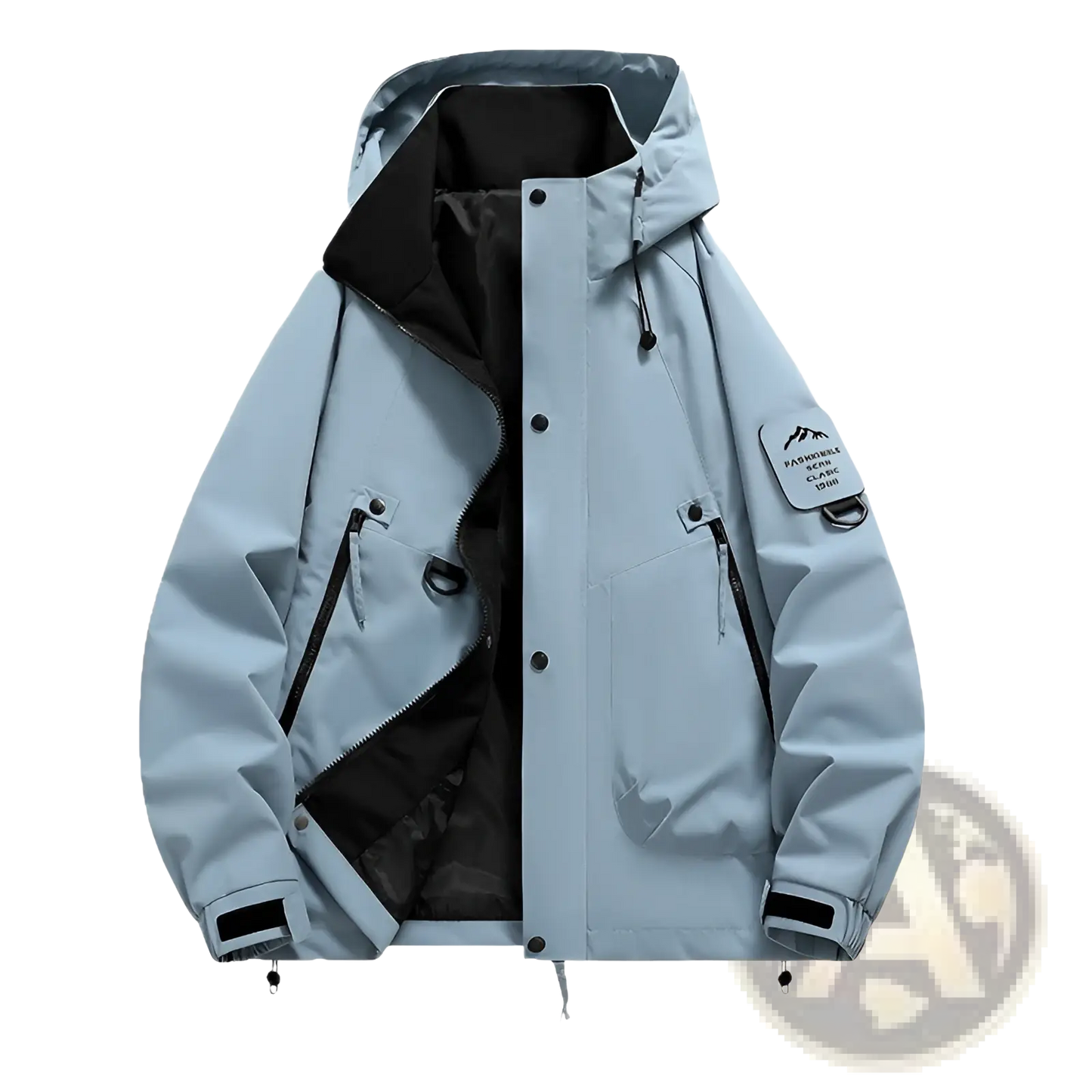 Men's Modern Waterproof Windproof Hooded Utility Jacket