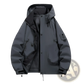 Men's Modern Waterproof Windproof Hooded Utility Jacket
