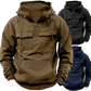 Men's Multi Pocket Half Zip Fashion Hoodie